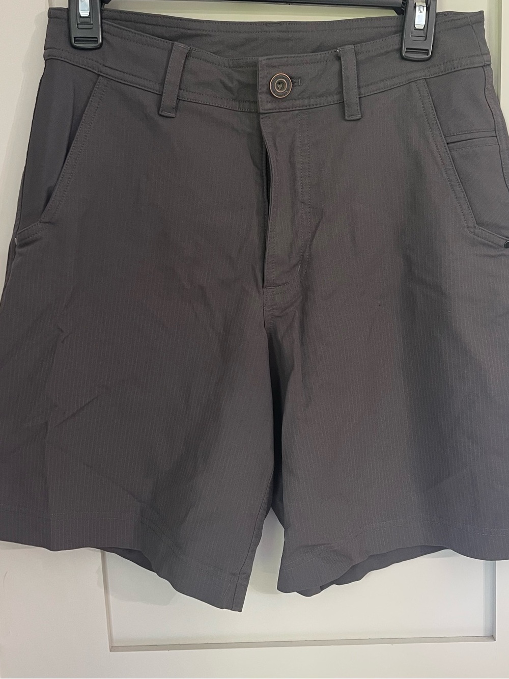 Lululemon Men's 30 Performance Shorts Carbon Fiber Check  Stretch Lightweight